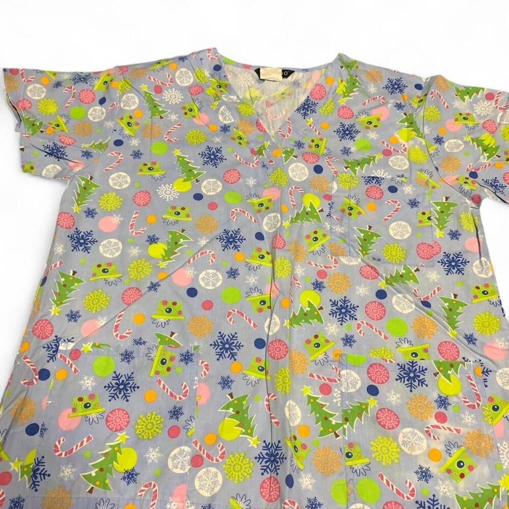 Cassandra O multicoloured scrub top Size XXL